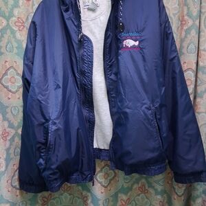Gear For Sports Navy Jacket with Sweatshirt Lining & SeaWorld Embroidery